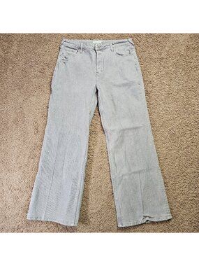 Cleo & Wolf Jeans High Rise Loose Womens Act 34x30 Gray Demin Stretch